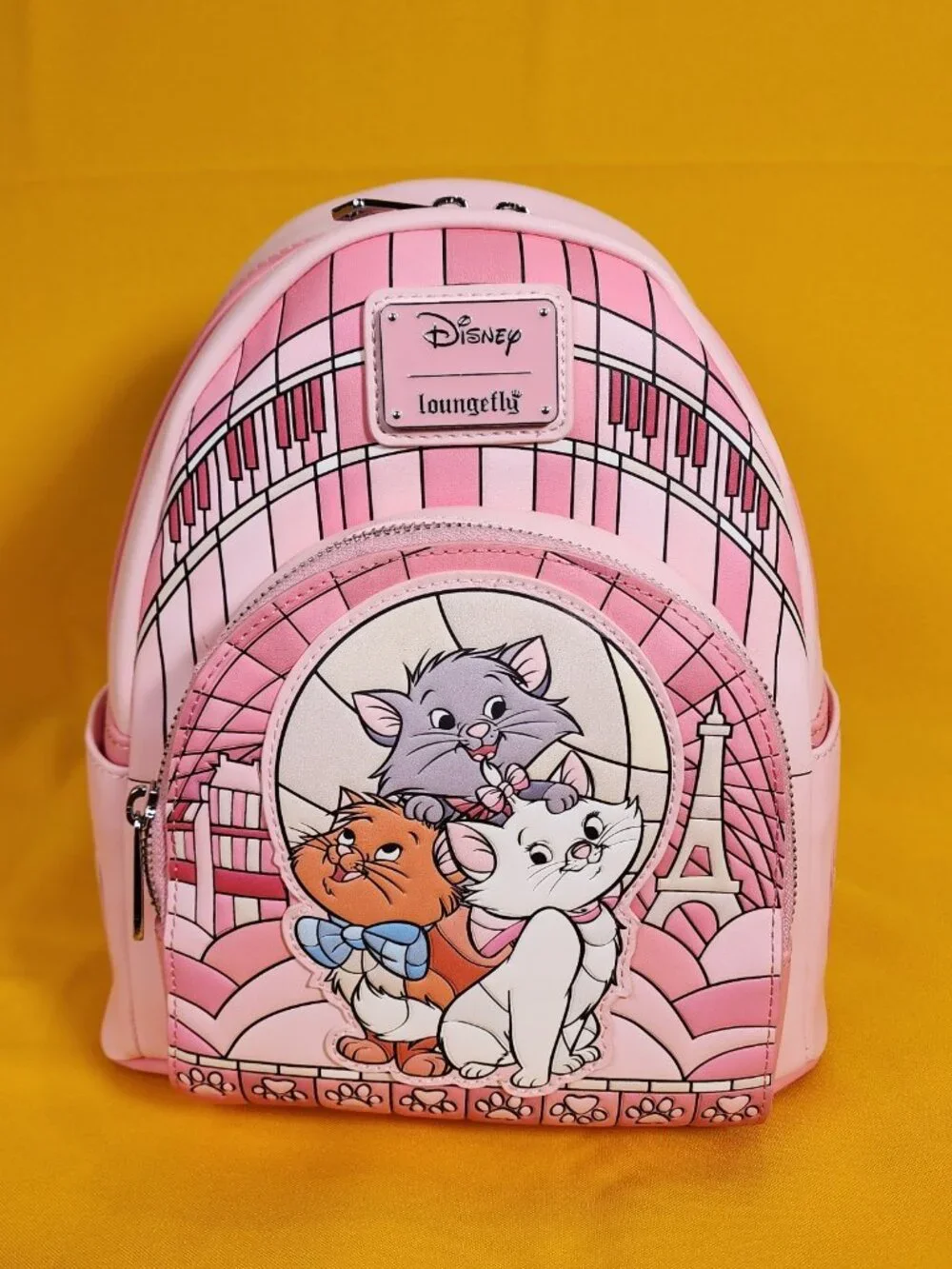 Loungefly Disney The Aristocats Exclusive Stained Glass Marie Mini Backpack NEW